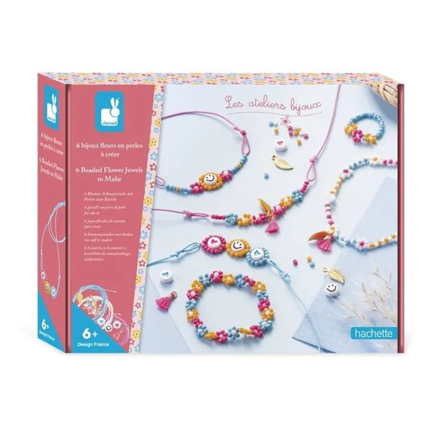 6 Bijoux fleurs en perles à créer : Les ateliers bijoux - Janod
