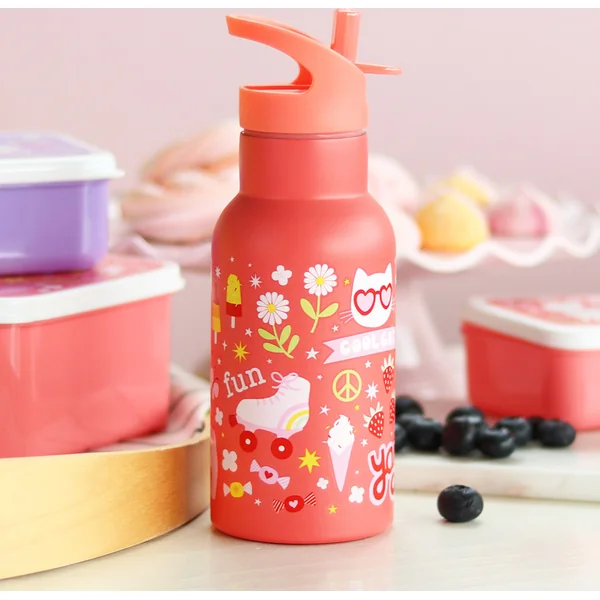 A Little Lovely Company - bouteille en acier inoxydable, 350 ml - amusement