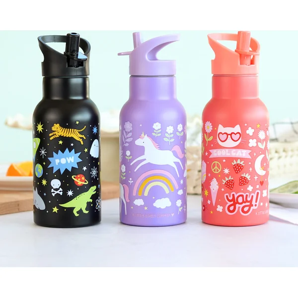 A Little Lovely Company - bouteille en acier inoxydable, 350 ml - amusement