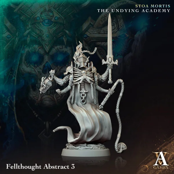 Archvillain Games - Univers Stoa Mortis The Undying Academy - Lot de 4 Fellthought Abstract [25 mm]