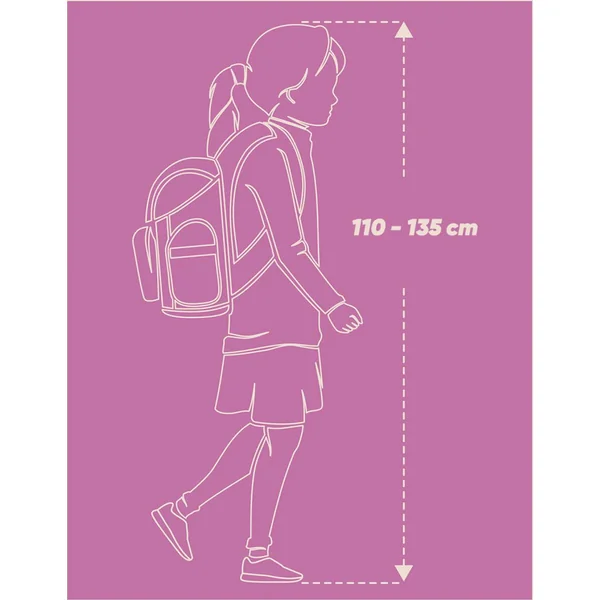 BAAGL Sac à dos scolaire Airy Licorne Cœur