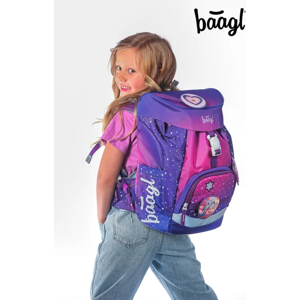 BAAGL Sac à dos scolaire Airy Licorne Cœur