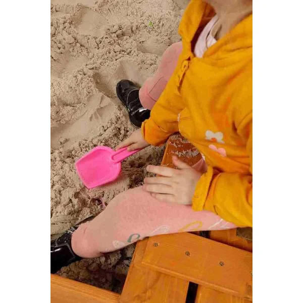 Bac à sable en bois pour enfants avec toit Baby Mix 120x120 cm rouge et blanc