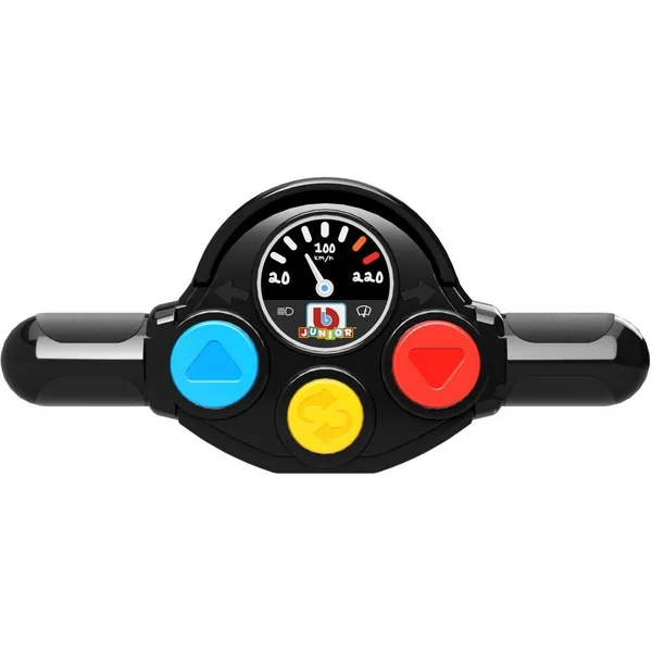 BB JUNIOR - MOTO FIRST RC - MOTO AVEC PILOTE ET TELECOMMANDE GUIDON - COURSE ROUGE