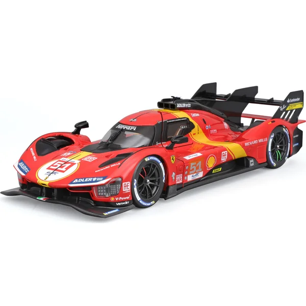 Bburago 1:24 Ferrari Racing Model KIT - Maquette 499P LMH 2023 - Champion 24h Le Mans