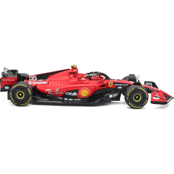 Bburago 1:24 Formule F1 Ferrari Scuderia SF-23 (2023) n°55 Carlos Sainz - Boîtier rigide