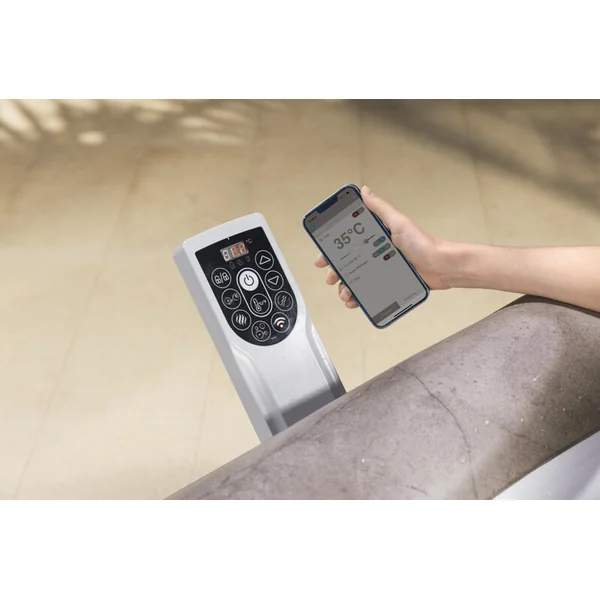 Bestway 6001K Spa LAY-Z-SPA® Rome AirJet™ pour 6 personnes (Économie d'énergie) 180 x 180 x 71 cm