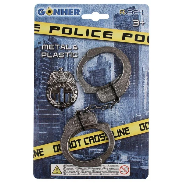 BLISTER MENOTTES POLICE METAL