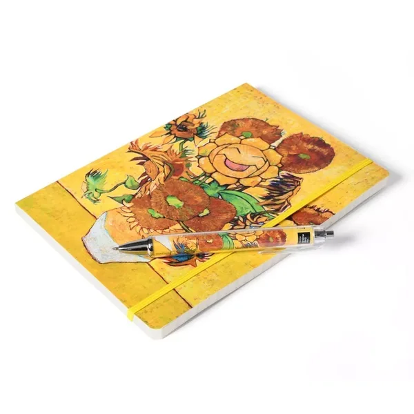 Bloc note Héliatronc + 1 stylo Pokemon x Van Gogh Museum