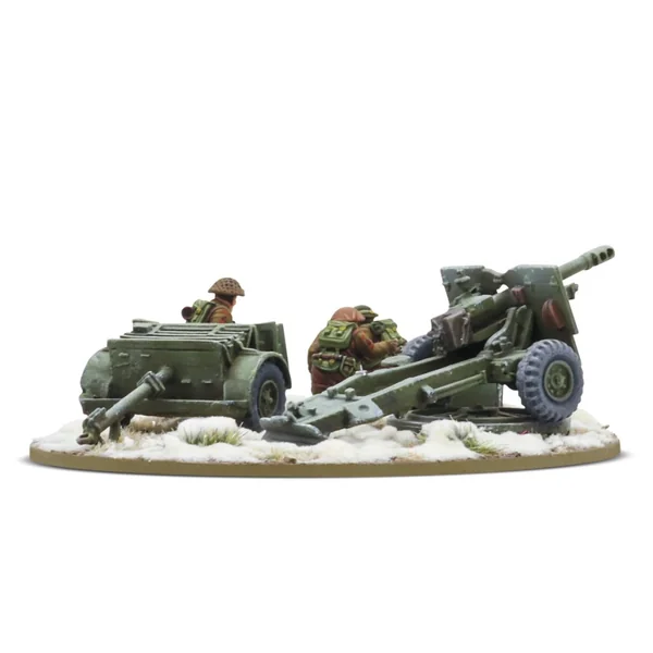 Bolt Action - British & Canadian - 25-Pdr Light Howitzer with British Infantry (Winter) Crew