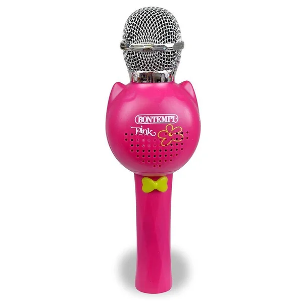 BONTEMPI MICRO KARAOKE CONNEXION SANS FIL - COLORIS ROSE