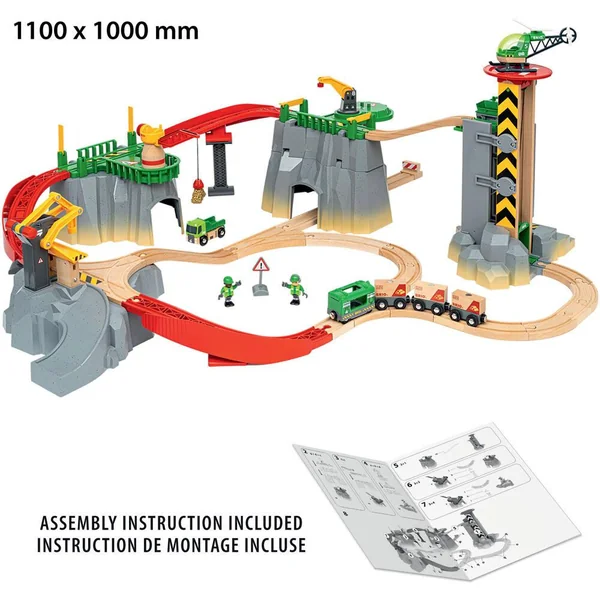 BRIO 7312350360103 CIRCUIT MONTAGNES ET CHARGEMENT