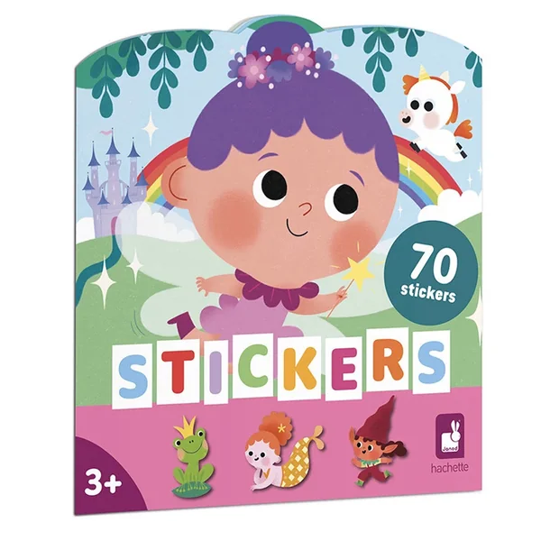 Cahier de 70 Stickers avec 7 décors Pays Magiques - Janod