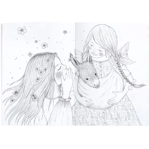 CAHIER DE COLORIAGE LES ROSALIES - 36 PAGES