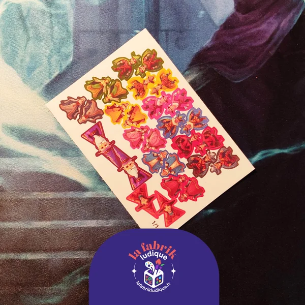 Carcassonne - Hérauts, Voleurs, Mage et Sorcière Extensions - Pack de stickers