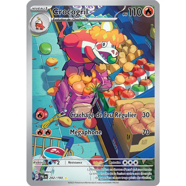 Carte Pokémon Crocogril 202/193 – EV Évolutions à Paldea
