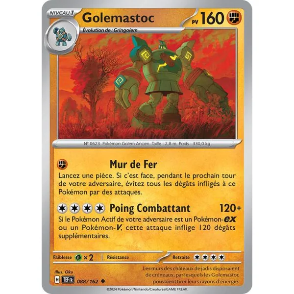 Carte Pokémon Golemastoc 088/162 – EV Forces Temporelles