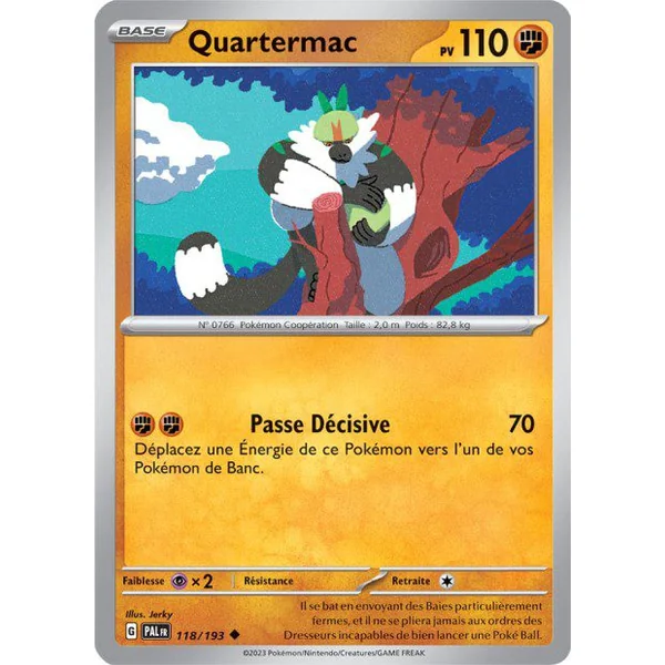Carte Pokémon Quartermac 118/193 – EV Évolutions à Paldea