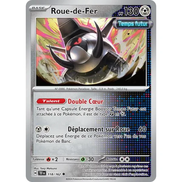 Carte Pokémon Roue de Fer 118/162 – EV Forces Temporelles