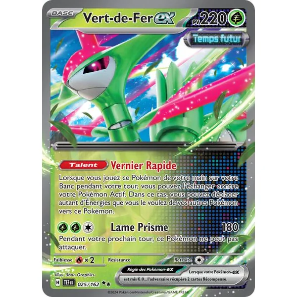 Carte Pokémon Vert de Fer ex 025/162 – EV Forces Temporelles