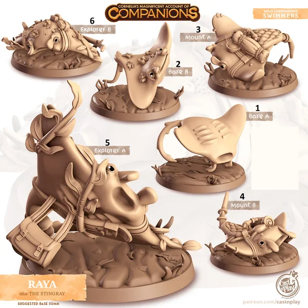 Cast n Play - Les Compagnons de Cornelias - Aquatiques - Raie