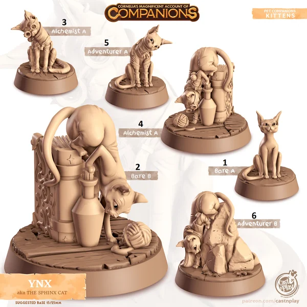 Cast n Play - Les Compagnons de Cornelias - Chats - Sphynx