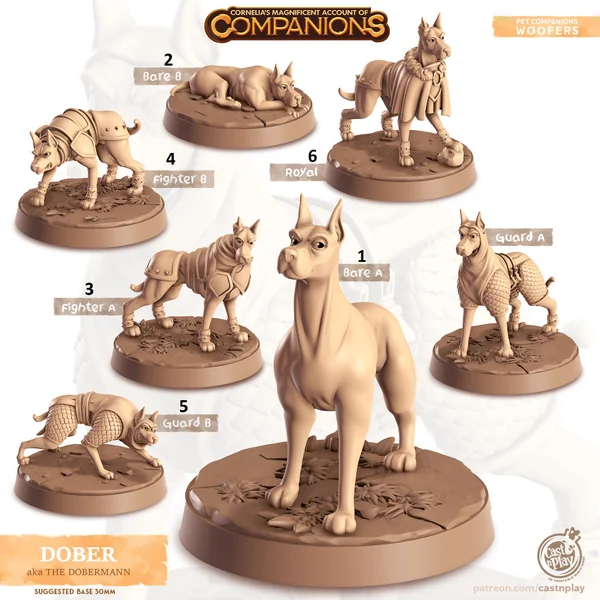 Cast n Play - Les Compagnons de Cornelias - Chiens - Doberman