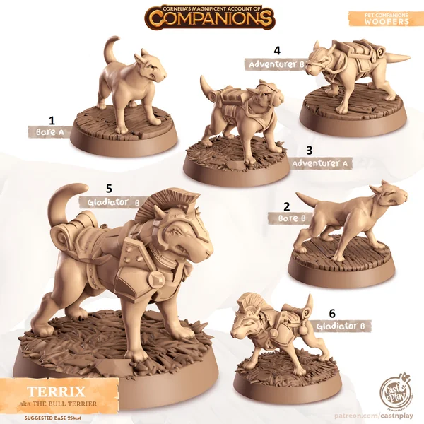 Cast n Play - Les Compagnons de Cornelias - Chiens - Terrix