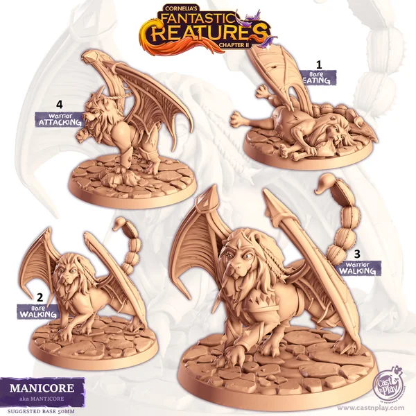 Cast n Play - Les Compagnons de Cornelias - Fantastiques - Manticore