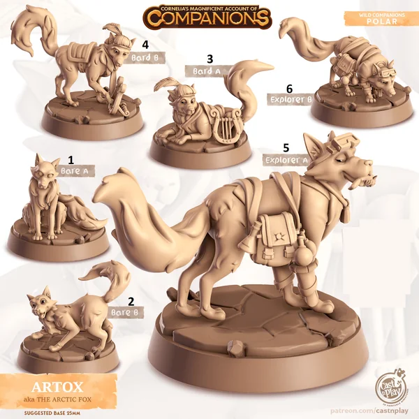 Cast n Play - Les Compagnons de Cornelias - Polaire - Renard Arctique