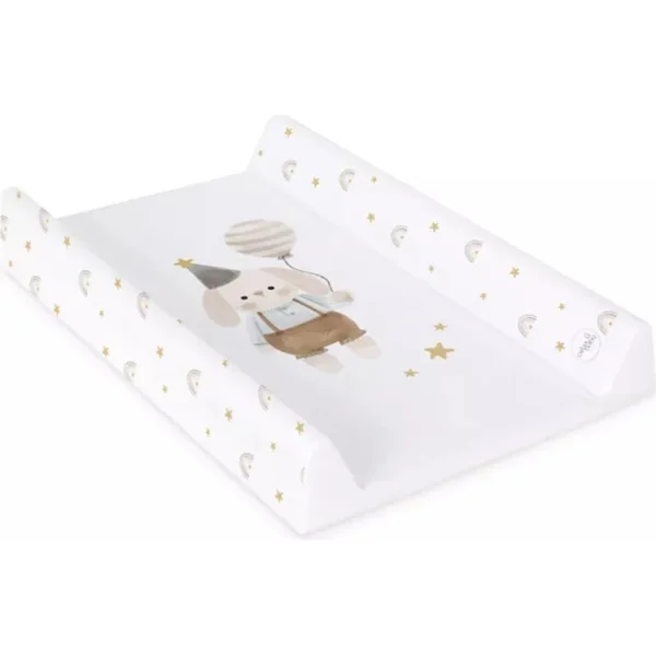 CEBA Matelas à langer 2 côtés avec planche rigide (50x70) Ultra Light Birthday Bunny