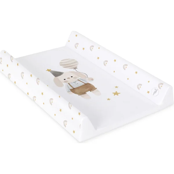 CEBA Matelas à langer 2 côtés avec planche rigide (50x70) Ultra Light Birthday Bunny