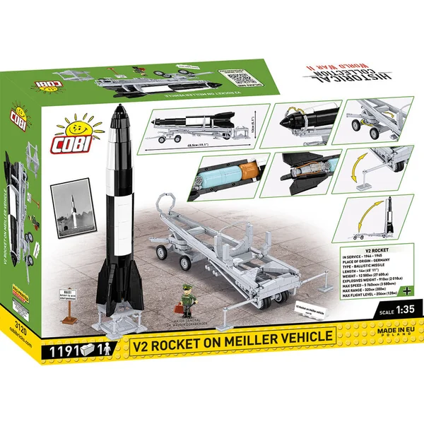 Cobi II WW V2 Rocket & Transporter, 1:35, 1210 k, 1 f, EXECUTIVE EDITION