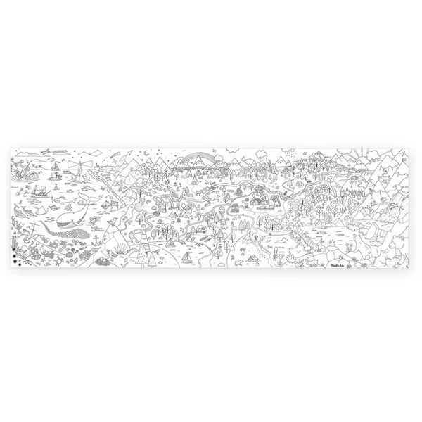 COLORIAGE GEANT L'EXPLORATEUR LE JARDIN DU MOULIN