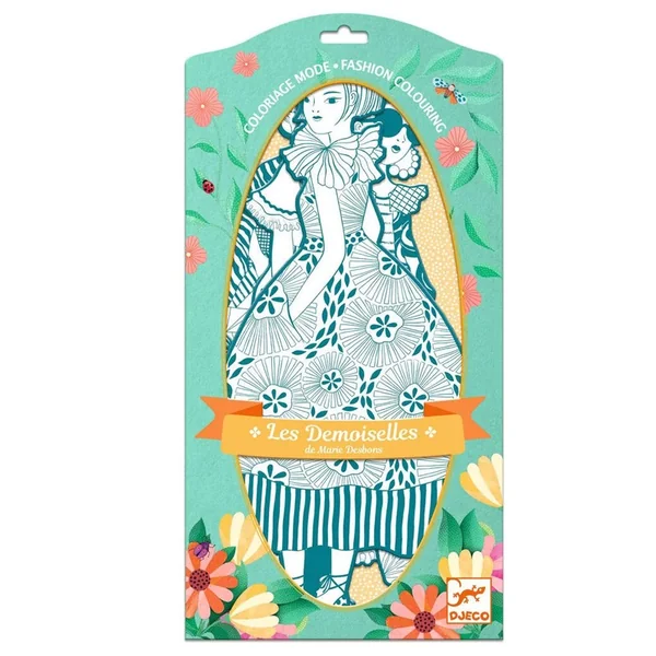 Coloriage Mode : Les Demoiselles Rebekka & ses amies - Djeco