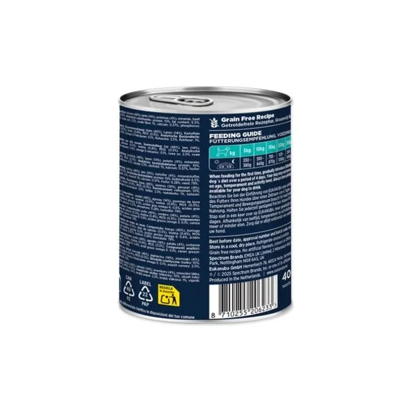 Conserve EUKANUBA Adult riche en agneau avec pommes de terre 400 g