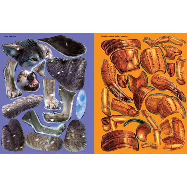 CONSTRUIS TES ANIMAUX DANGEREUX ET TES ANIMAUX MARINS AVEC DES AUTOCOLLANTS - DES 5 ANS