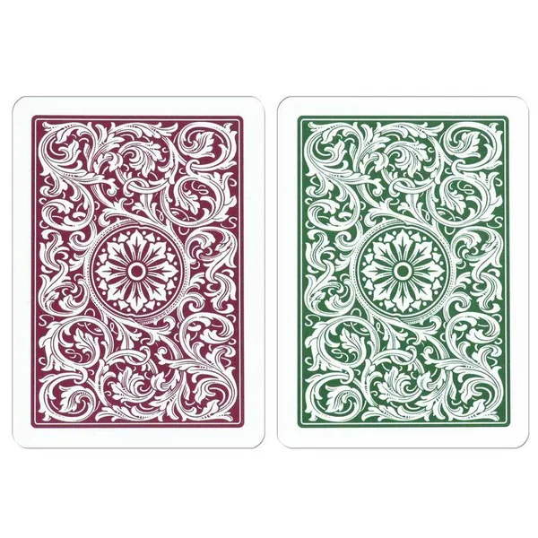 COPAG CARTE POKER PLASTIQUE - JUMBO INDEX - BOITE + 2 JEUX - VERT/BORDEAUX