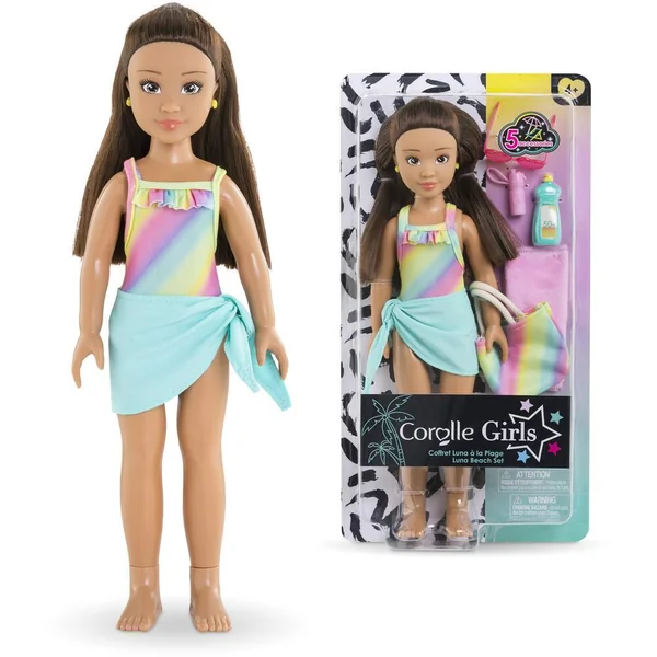 COROLLE GIRLS -POUPEE MANNEQUIN - COFFRET LUNA A LA PLAGE - 28CM