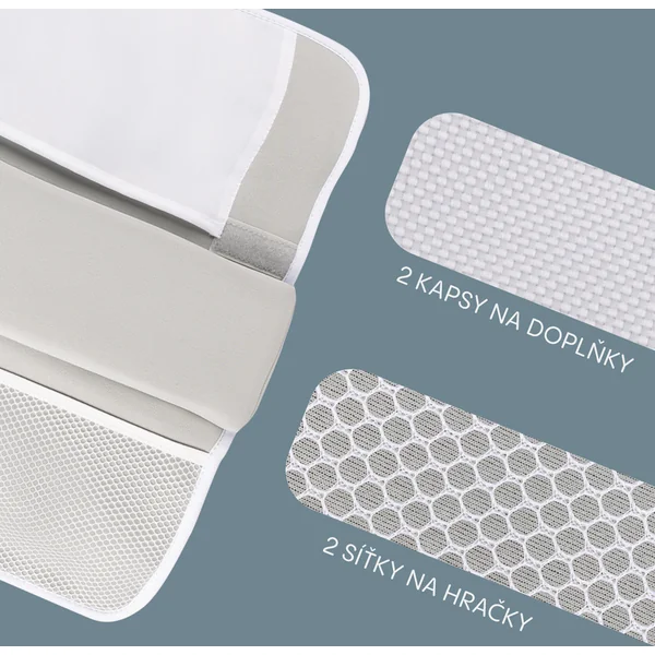 Coussin pour coudes sur le bord de la baignoire, Gris