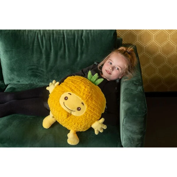Cozy Noxxiez HW751 Ananas - coussin en peluche chauffant 3 en 1