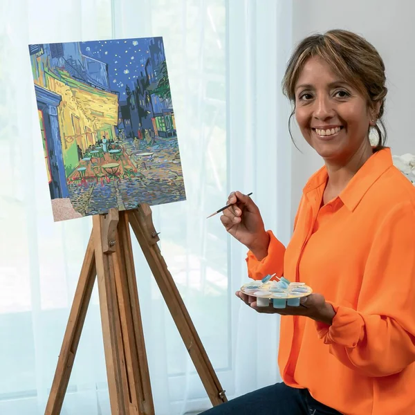 CREART - 30X40 CM - VAN GOGH - LA TERRASSE DU CAFE LE SOIR