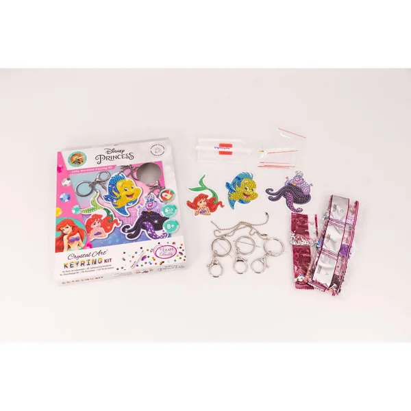 CRYSTAL ART - LA PETITE SIRENE - KIT PORTE CLES X 3