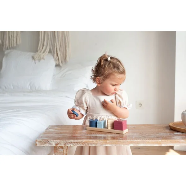 CUBIKA Pastel 15863 Nous trions les formes V - puzzle en bois 17 pièces