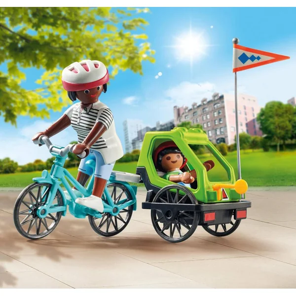 CYCLISTES MAMAN ET ENFANT - 70601