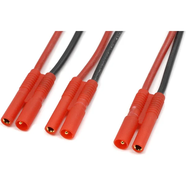 Câble Y série 2,0 mm plaqué or 14AWG 12 cm