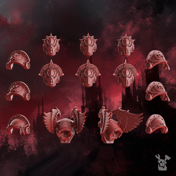 DakkaDakka Store - Crimson Wings - Storm Squad Jump Pack Wings x5