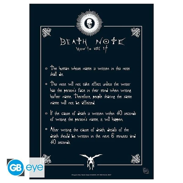 DEATH NOTE - PORTFOLIO 9 POSTERS PROTAGONISTES (21X29,7) *