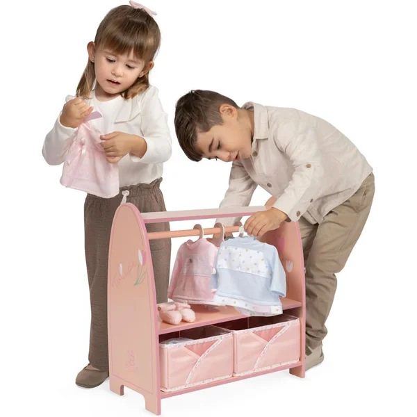 DeCuevas 55874 Portemanteau en bois pour vêtements de poupées Tulipe 2025