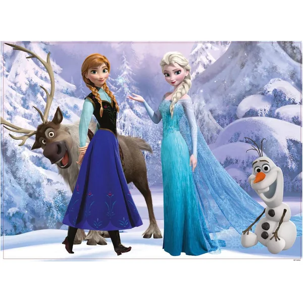 DISNEY LA REINE DES NEIGES PUZZLE 108 PIECES 2 EN 1